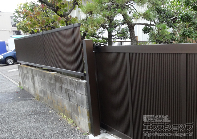 神奈川県横浜市ののフェンス・柵 エクスラインフェンス13型 施工例