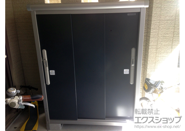 大阪府門真市のの物置・屋外倉庫 エスモ 一般型(ESD-1205EGL SM ) 施工例