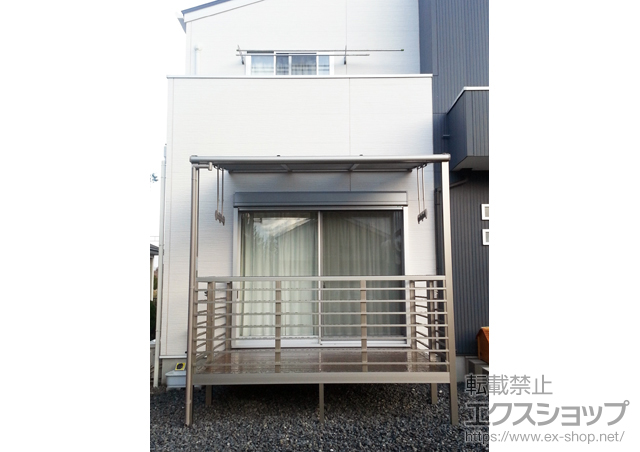 千葉県茂原市のLIXIL リクシル（トステム）のテラス囲い・サンルーム ほせるんですII F型 オープンタイプ 積雪〜20cm対応 施工例