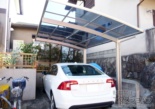 兵庫県川西市ののカーポート プレシオスポート 積雪〜20cm対応 施工例