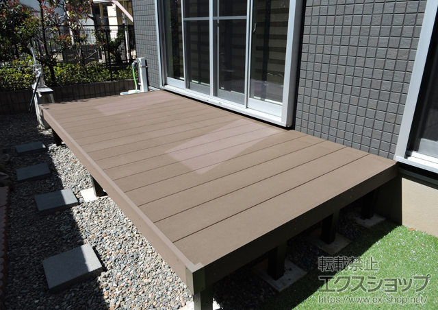 東京都足立区ののウッドデッキ リウッドデッキ 200 施工例