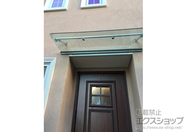 東京都葛飾区のLIXIL リクシル（トステム）のオーニング・日よけ クリアルーフ 単体タイプ 積雪〜20cm対応 施工例