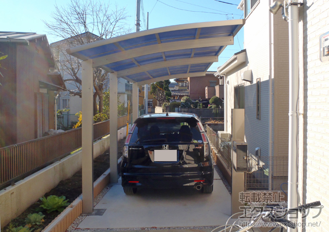 神奈川県藤沢市ののカーポート レイナポートグラン 延長　積雪〜20cm対応 施工例