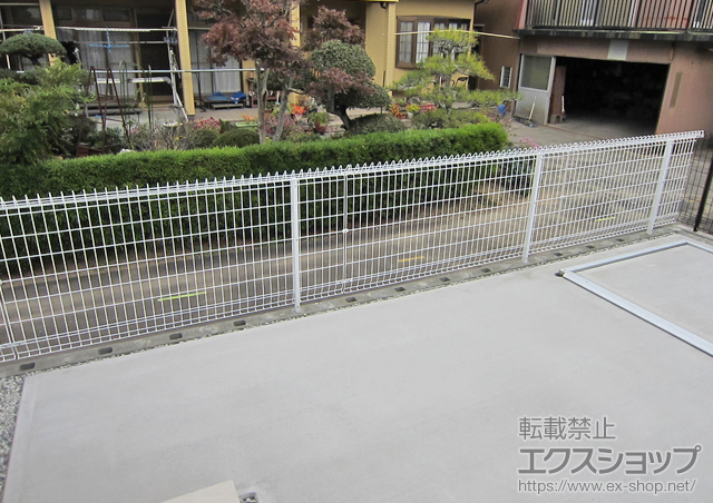 静岡県藤枝市ののフェンス・柵 メッシュフェンス G10-R 施工例