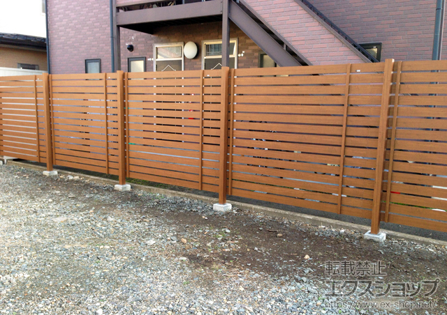 岩手県盛岡市ののフェンス・柵 ビューテクトS3型 自由柱施工 施工例