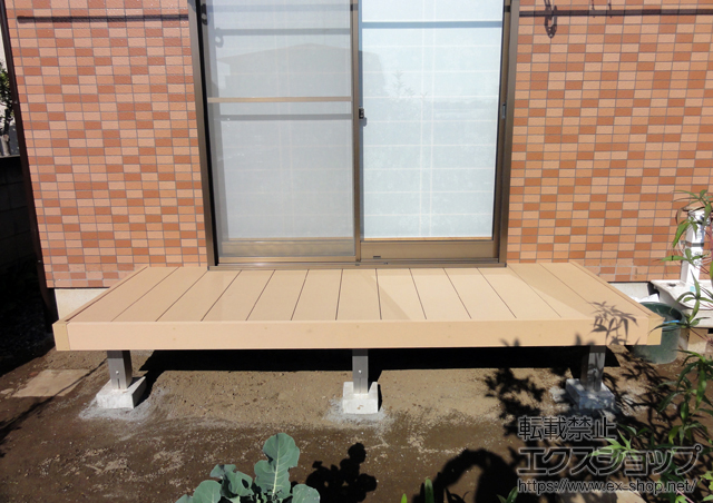 千葉県鎌ケ谷市ののウッドデッキ リウッドデッキ 200 施工例