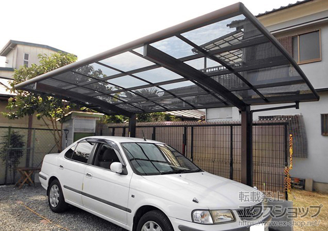 奈良県奈良市ののカーポート プレシオスポート 積雪〜20cm対応 施工例