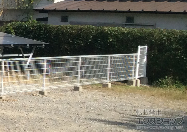 福岡県北九州市のの門扉 イーネット門扉1型 片開き　門柱使用 施工例