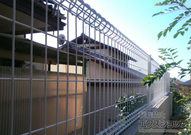 福岡県太宰府市ののフェンス・柵 メッシュフェンス M0　間仕切りタイプ 施工例