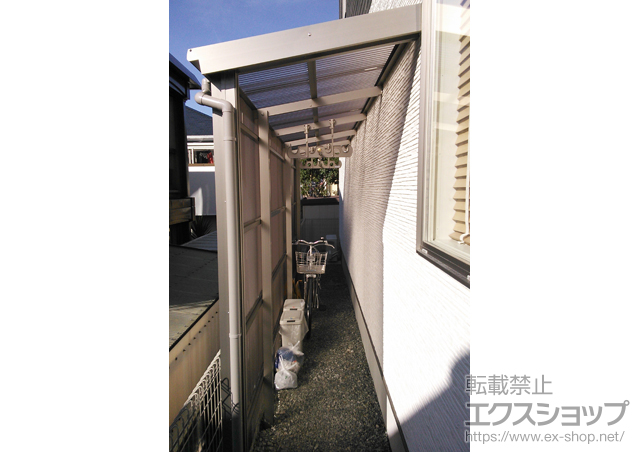 静岡県三島市のLIXIL リクシル（トステム）のストックヤード フリーヤード　オープンタイプ 積雪~20cm対応 施工例