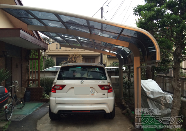 東京都練馬区のLIXIL リクシル（トステム）のカーポート テールポートシグマIII 積雪〜20cm対応 施工例