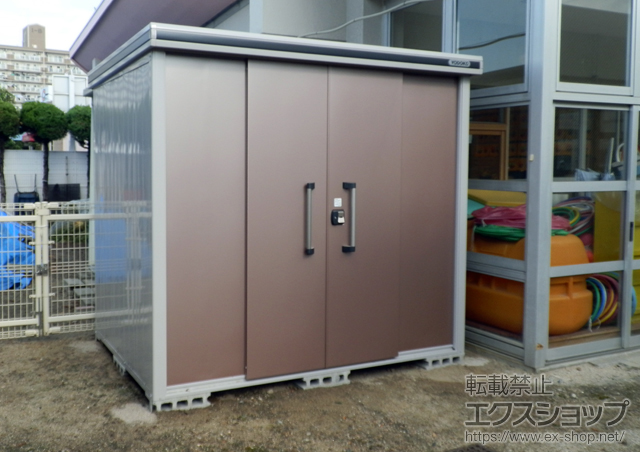 福岡県糟屋郡志免町のの物置・屋外倉庫 エルモ 一般型(LMD-2518H) 施工例