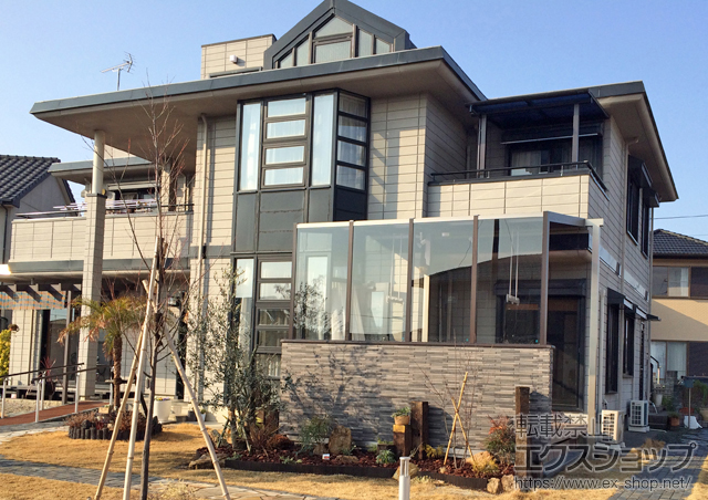 静岡県袋井市ののバルコニー・ベランダ屋根 ヴェクターテラス F型 屋根タイプ 単体 積雪〜20cm対応 施工例