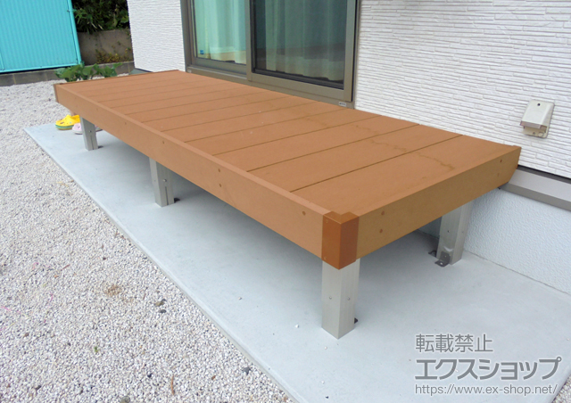 島根県出雲市ののウッドデッキ リウッドデッキ 200 施工例