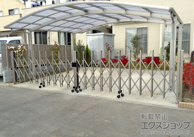 栃木県真岡市ののカーポート プレシオスポート ワイド 積雪〜20cm対応 施工例