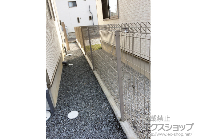 栃木県鹿沼市ののフェンス・柵 メッシュフェンス G10 施工例