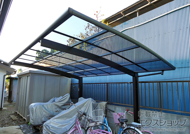 埼玉県上尾市ののカーポート プレシオスポート 積雪〜20cm対応 施工例