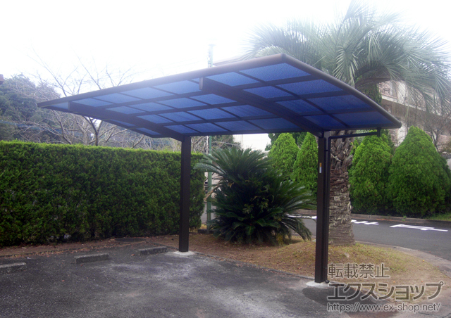 長崎県西海市ののカーポート レイナポートグラン　積雪〜20cm対応 施工例