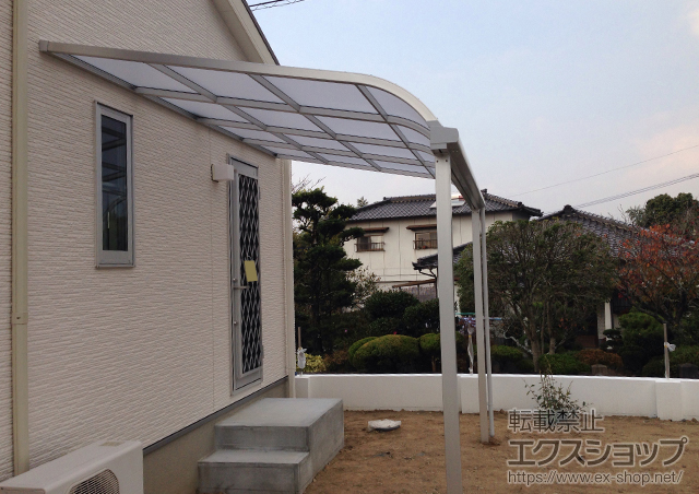 福岡県田川郡福智町のLIXIL リクシル（トステム）のテラス屋根 ライザーテラスII R型 テラスタイプ 単体 積雪〜20cm対応 施工例