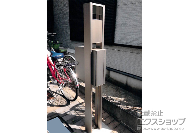 東京都足立区のの機能門柱・ポスト ファンクションユニット アクシィ2型 施工例