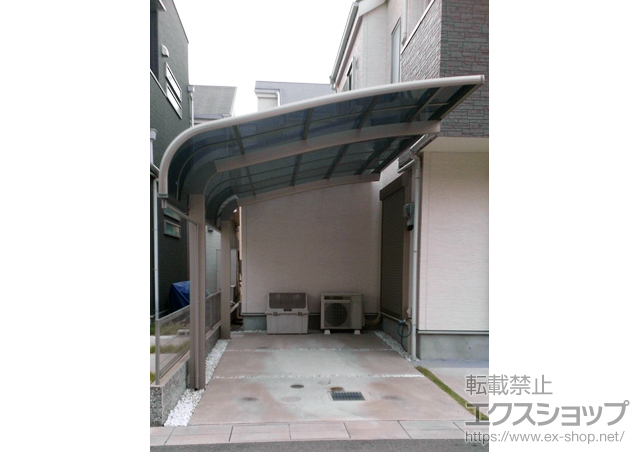 大阪府松原市のLIXIL リクシル（トステム）のカーポート テールポートシグマIII 積雪〜20cm対応 施工例