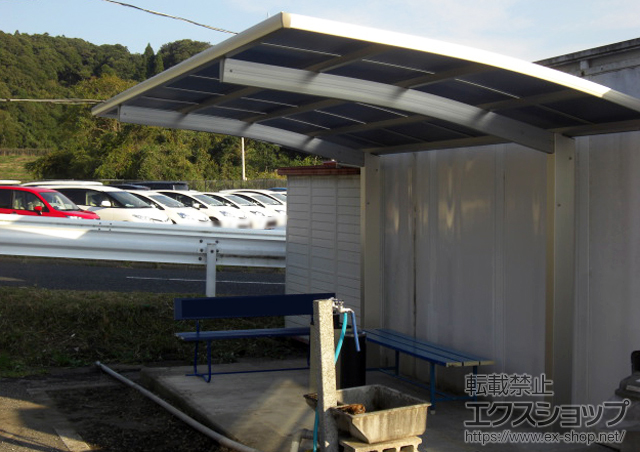 千葉県茂原市ののカーポート プレシオスポート 積雪〜20cm対応＋着脱式補助柱2本入 施工例