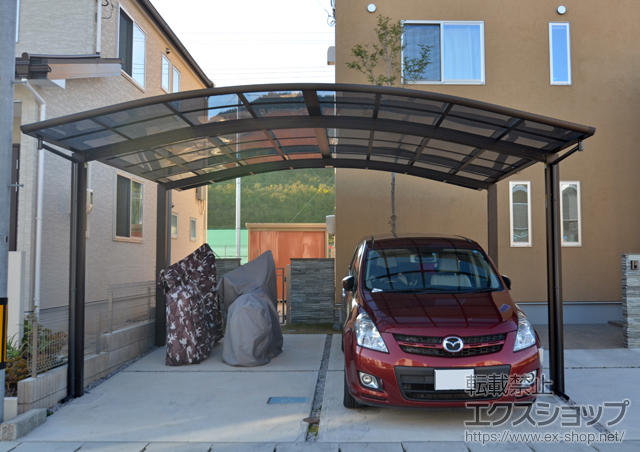 広島県大竹市ののカーポート レイナツインポートグラン　積雪〜20cm対応 施工例