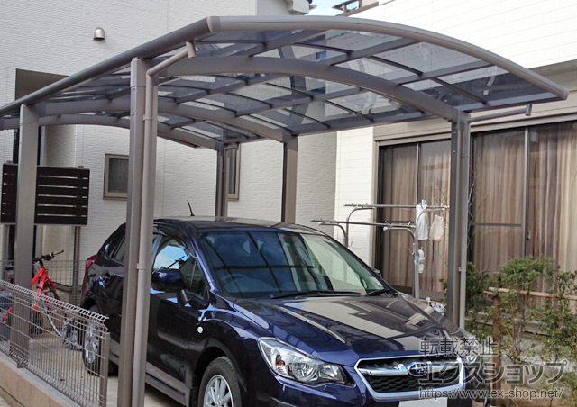 東京都国分寺のLIXIL リクシル（トステム）のカーポート カルエードシグマIII 延長 積雪〜20cm対応 施工例