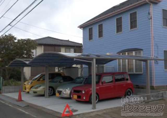 東京都日野市ののカーポート レイナポートグラン Y合掌　積雪〜20cm対応 施工例