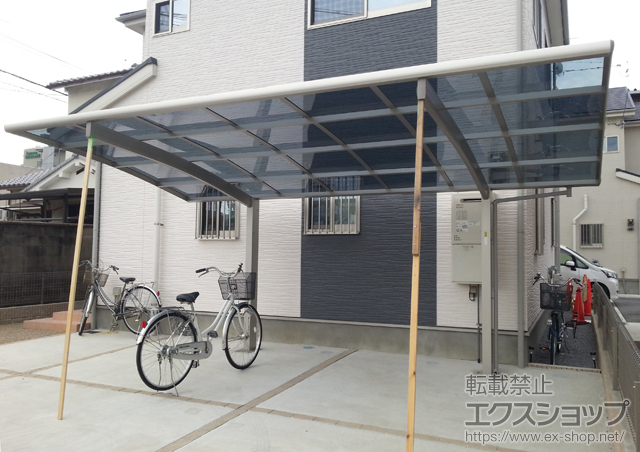 奈良県奈良市ののカーポート プレシオスポート 積雪〜20cm対応 施工例