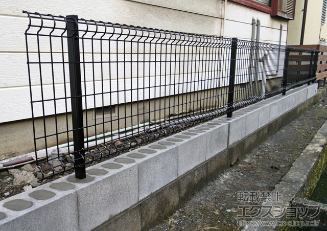 静岡県静岡市ののフェンス・柵 ハイグリッドフェンスN8型 フリーポールタイプ 施工例