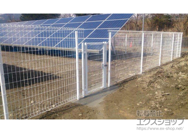 滋賀県高島市のの門扉 イーネット門扉1型 片開き　門柱使用 施工例