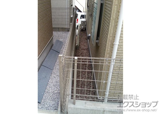 千葉県松戸市ののフェンス・柵 ハイグリッドフェンスUF8型 フリーポールタイプ 施工例