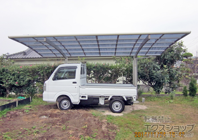 鹿児島県日置市ののカーポート レイナポートグラン　積雪〜20cm対応 施工例