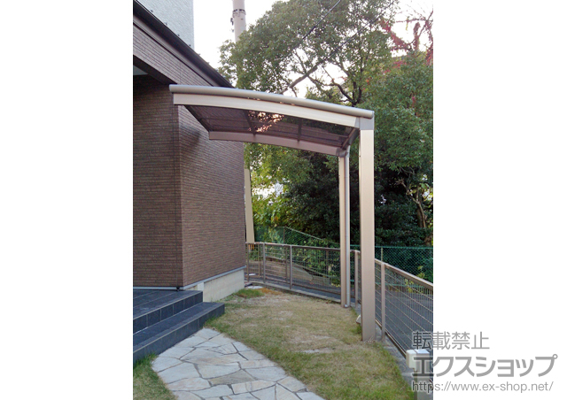 福岡県筑紫野市ののサイクルポート・駐輪場 カムフィNex R 積雪〜20cm対応 施工例