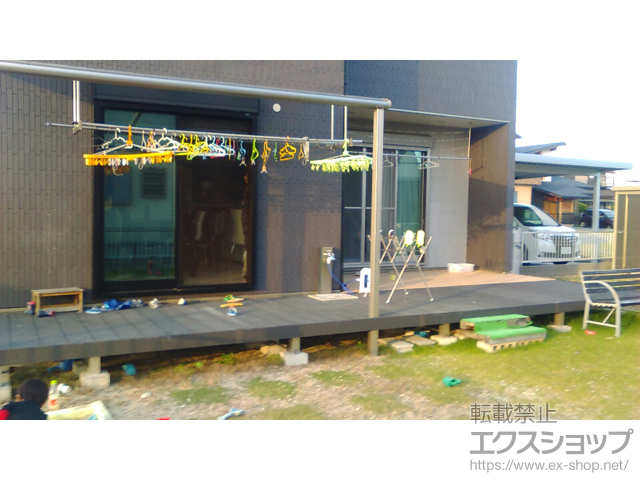 愛知県みよし市ののウッドデッキ リウッドデッキ 200 施工例