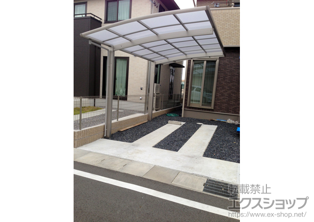 滋賀県草津市ののカーポート プレシオスポート 積雪〜20cm対応 施工例