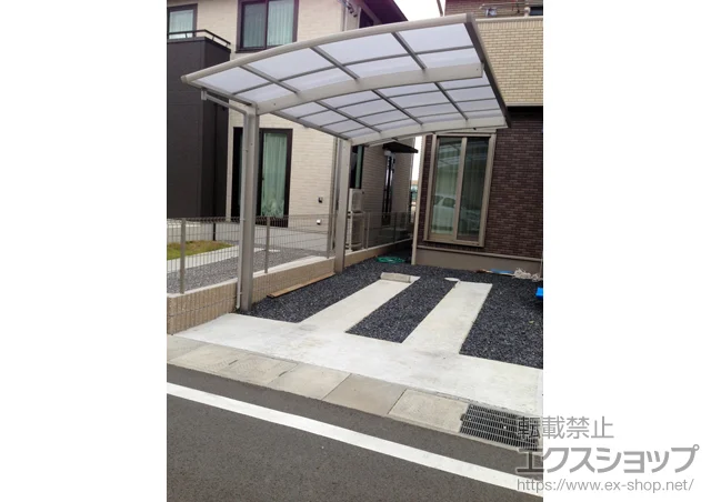 滋賀県草津市ののカーポート プレシオスポート 積雪〜20cm対応 施工例