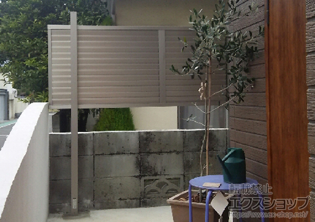 福岡県福岡市ののフェンス・柵 プレスタフェンス8型 多段柱仕様(1段) 施工例