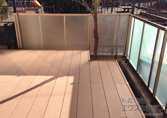 神奈川県横浜市ののフェンス・柵 ライシスフェンス P型 ポリカーボネート フリーポールタイプ 施工例