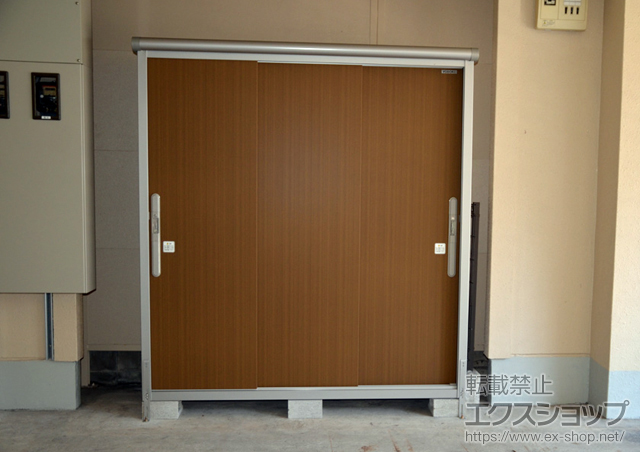 東京都豊島区のの物置・屋外倉庫 エスモ 一般型(ESD-1806AGL WB) 施工例