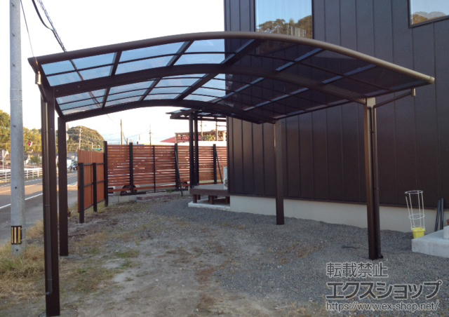 宮崎県北諸県郡三股町ののカーポート レイナツインポートグラン　積雪〜20cm対応 施工例