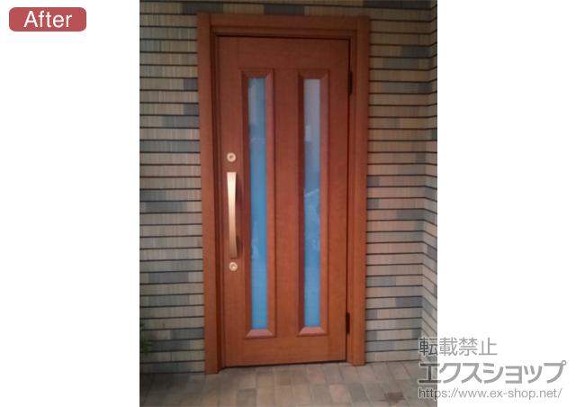 東京都小平市のの玄関ドア ラフォースR2玄関ドア 01型 断熱K4仕様 片開きドア一般仕様 施工例