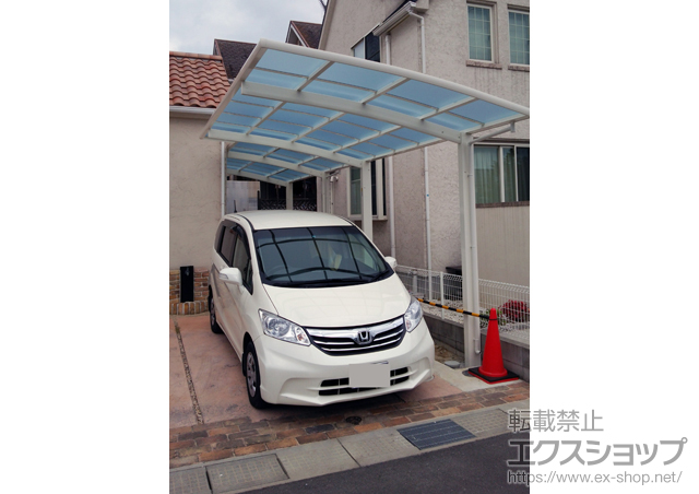 広島県福山市ののカーポート レイナポートグラン 縦連棟　積雪〜20cm対応 施工例