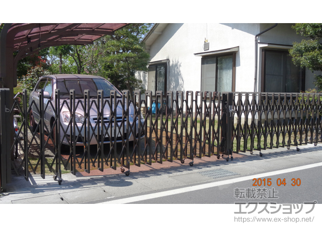 長野県松本市ののカーゲート シャレオRX ノンレール 両開き 750W 施工例