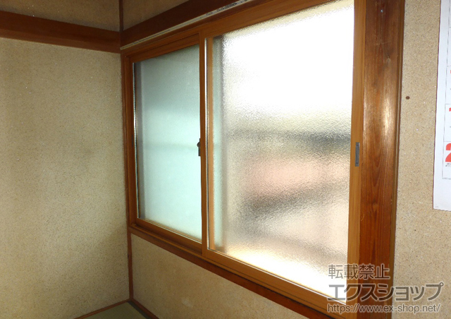 福島県郡山市のの二重窓（内窓） インプラス(ダストバリア)引き違い窓2枚建て 施工例