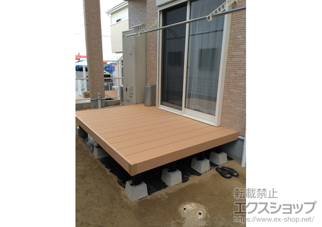 福岡県糟屋郡須惠町ののウッドデッキ リウッドデッキ 200 施工例