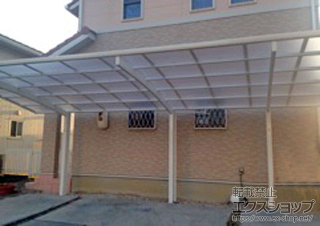 岡山県倉敷市ののカーポート レイナポートグラン 縦連棟　積雪〜20cm対応 施工例