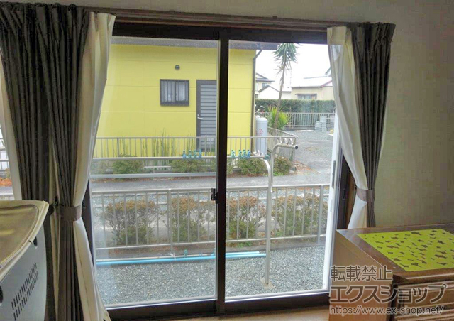 静岡県焼津市のの二重窓（内窓） インプラス(ダストバリア)引き違い窓2枚建て 施工例