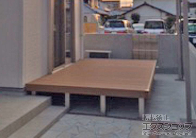 福岡県春日市ののウッドデッキ リウッドデッキ 200 施工例